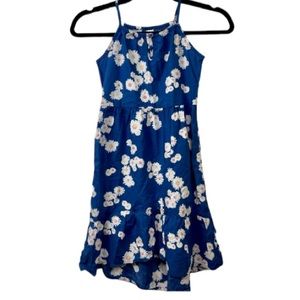 OshKosh B’Gosh Little Girls Blue and White Floral Dress, Size 5/5A